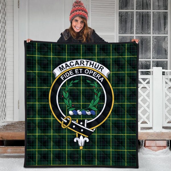 MacArthur Modern Tartan Crest Quilt For Discount