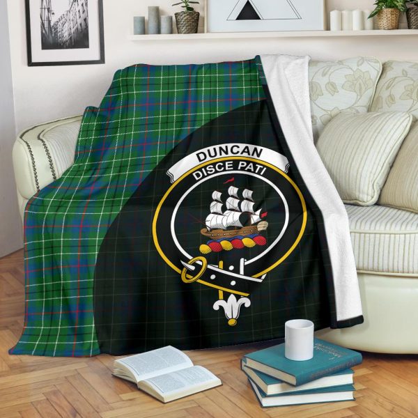 Duncan Ancient Tartan Crest Blanket - 3 Sizes Discount