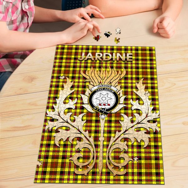 Jardine Tartan Crest Thistle Jigsaw Puzzles on Sale - Image 3