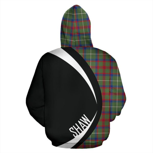 Shaw Green Modern Tartan Crest Zipper Hoodie - Circle Style on Sale - Image 3