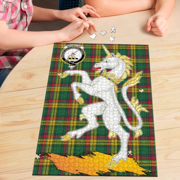 MacMillan Old Ancient Tartan Crest Unicorn Scotland Jigsaw Puzzles on Sale - Image 3