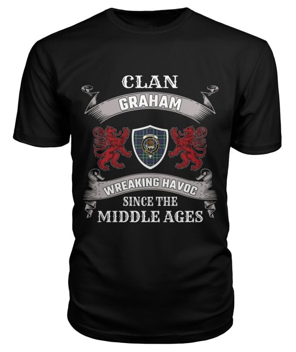 Graham Family Tartan - 2D T-shirt on Sale