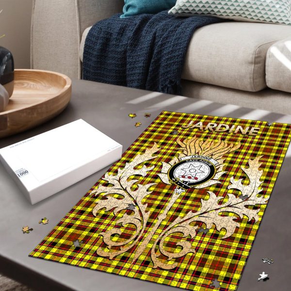 Jardine Tartan Crest Thistle Jigsaw Puzzles on Sale - Image 2