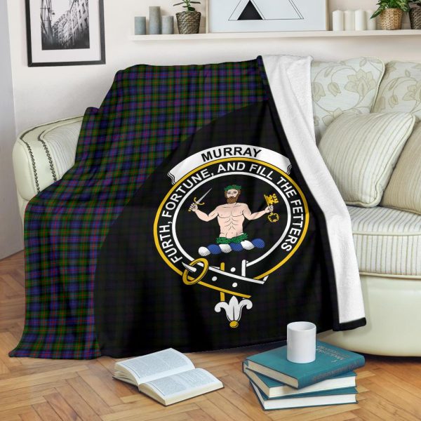 Murray of Atholl Modern Tartan Crest Blanket Wave Style Online