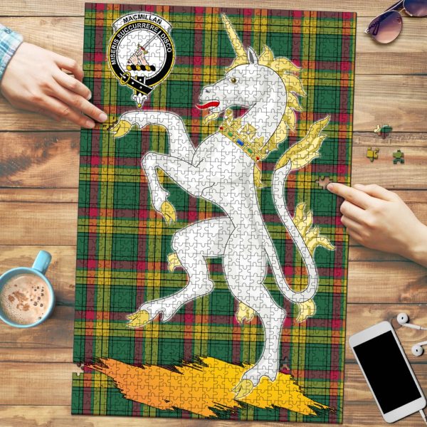 MacMillan Old Ancient Tartan Crest Unicorn Scotland Jigsaw Puzzles on Sale