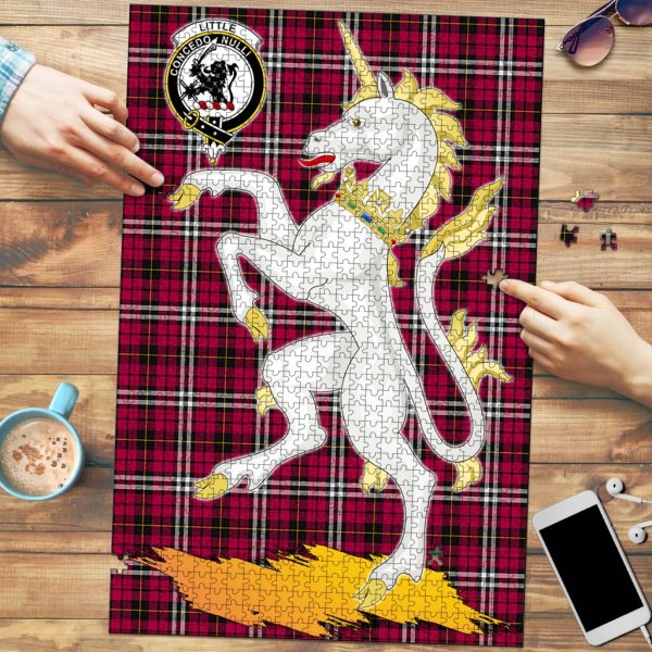 Little Tartan Crest Unicorn Scotland Jigsaw Puzzles Online Sale