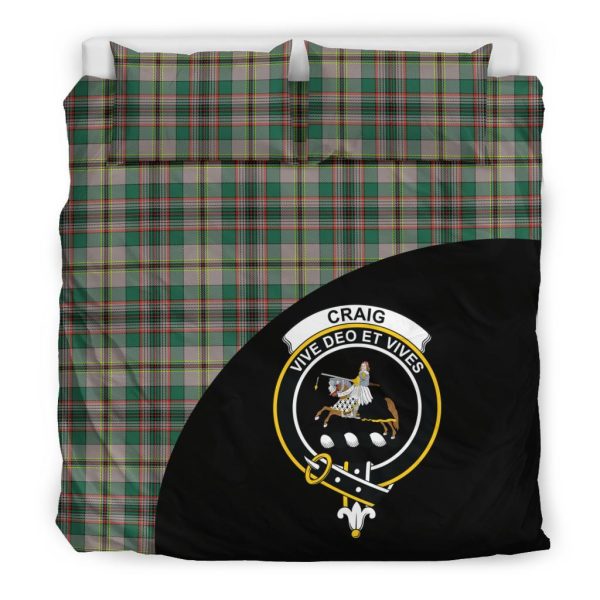 Craig Ancient Tartan Crest Wave Style Bedding Set Online Hot Sale