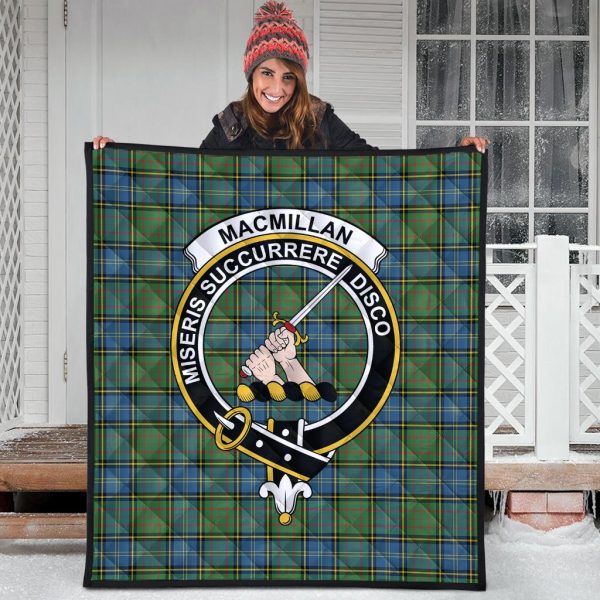 MacMillan Hunting Ancient Family Tartan Crest Quilt For Discount