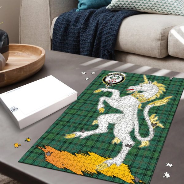 Ross Hunting Ancient Tartan Crest Unicorn Scotland Jigsaw Puzzles Cheap - Image 2