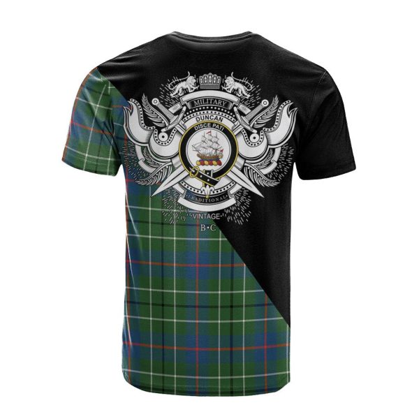 Duncan Ancient Tartan - Military T-Shirt For Cheap - Image 2