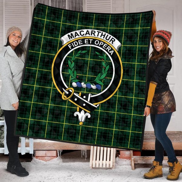 MacArthur Modern Tartan Crest Quilt For Discount - Image 2