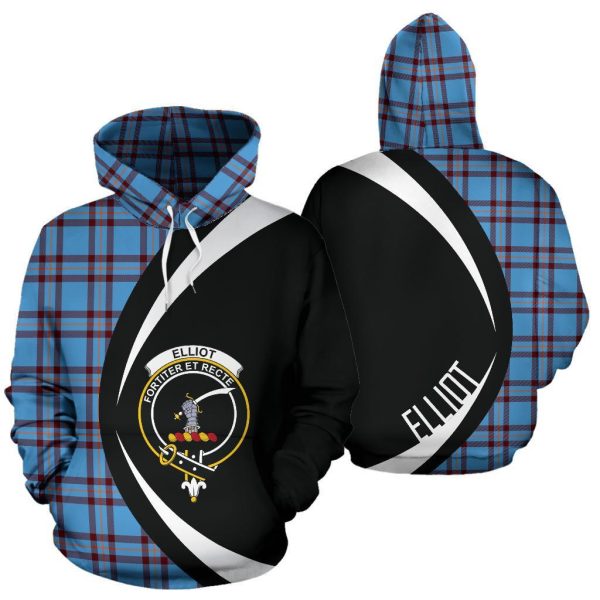 Elliot Ancient Tartan Crest Hoodie - Circle Style Online now