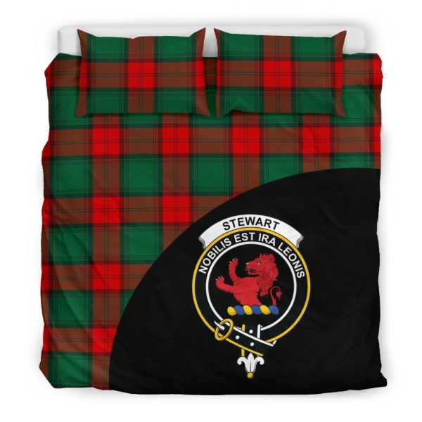 Stewart Atholl Modern Family Tartan Crest Wave Style Bedding Set Online Sale