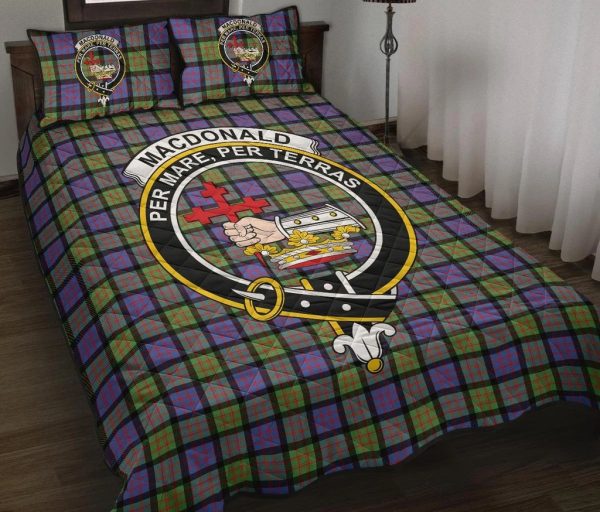 Macdonald Ancient Tartan Crest Quilt Bed Set on Sale