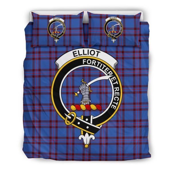 Elliot Modern Tartan Crest Bedding Set Supply - Image 3
