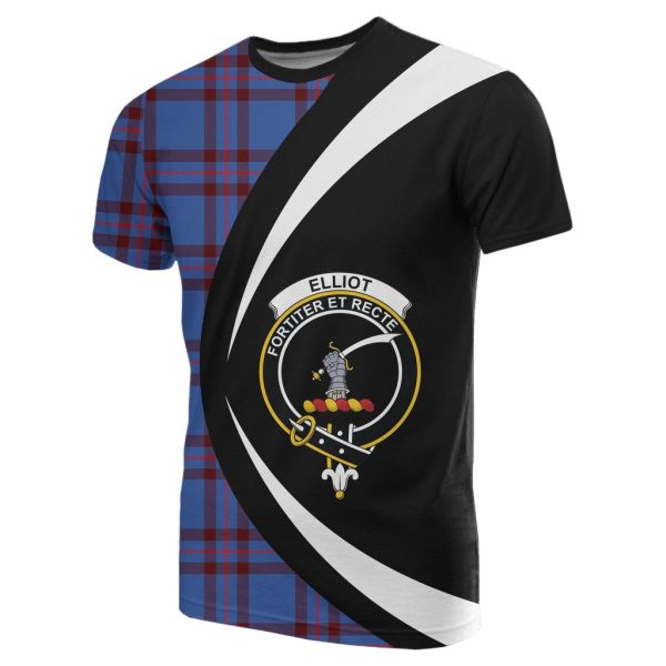 Elliot Modern Tartan Crest Circle T-shirt Hot on Sale