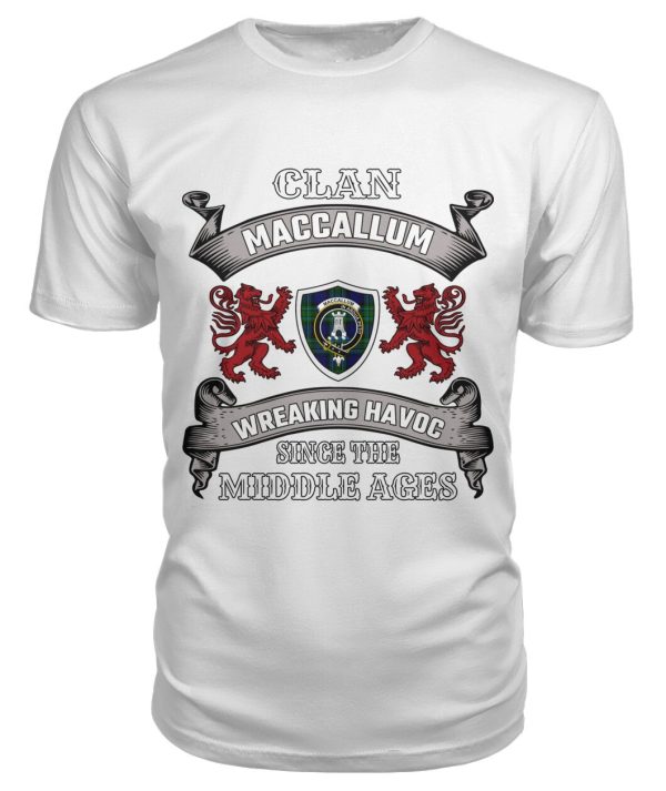 MacCallum Family Tartan - 2D T-shirt Online Hot Sale - Image 3
