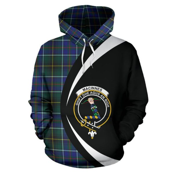 MacInnes Modern Tartan Crest Hoodie - Circle Style Online - Image 2