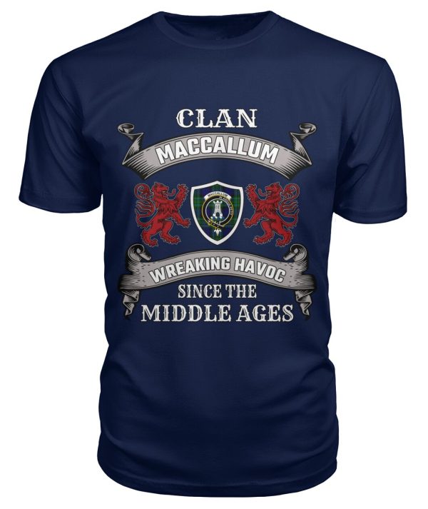 MacCallum Family Tartan - 2D T-shirt Online Hot Sale - Image 5