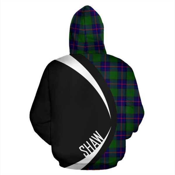 Shaw Modern Tartan Crest Hoodie - Circle Style For Sale - Image 3