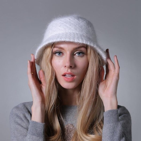 Olivia Knitted Wool Beanie For Sale - Image 2