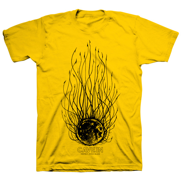 Cave In  Perfect Pitch Black: Evil Moon  Yellow T-Shirt Online Hot Sale
